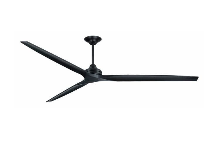 Abanico de techo de lujo Fanimation | Spitfire 96 MAD6721BL-96 - Edición Premium Negro