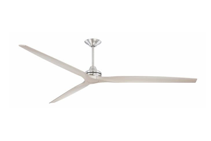 Abanico de techo de lujo Fanimation | Spitfire 96 MAD6721BN-96 - Premium Níquel Cepillado